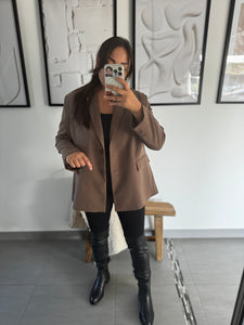 Blazer oversize chocolat