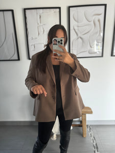 Blazer oversize chocolat